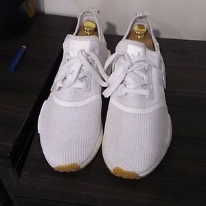 Adidas nmd white/gun bottom